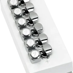 Bestseller Fender LOCKING STRATOCASTER/TELECASTER STAGGERED TUNING MACHINES (POLISHED CHROME) (6)