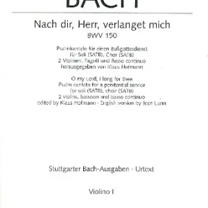Bestseller Nach dir Herr verlanget mich BWV150