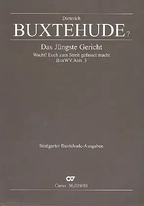 Begrenztes Angebot Das jüngste Gericht BuxWV Anh3