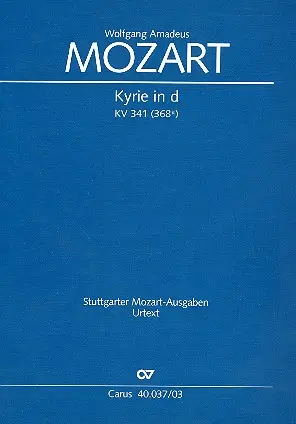 Angebot Kyrie d-Moll KV341(KV368a)