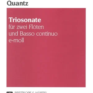 Abverkauf Triosonate e-Moll