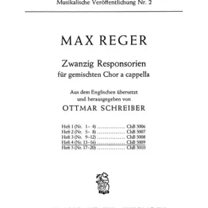 20 Responsorien Band 4 (Nr.13-16) Preisreduziert