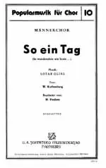 Geprüft So ein Tag für Männerchor