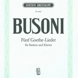 5 Goethe-Lieder Ausverkauf
