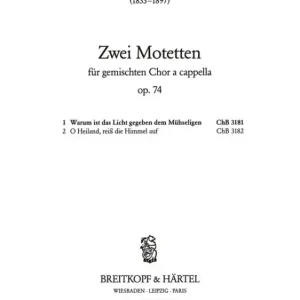 Warum ist das Licht gegeben op.74,1 Solange Der Vorrat Reicht