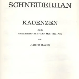Top-Angebot Kadenzen zum Violinkonzert C-Dur