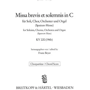 Top-Seller Missa brevis C-Dur KV220