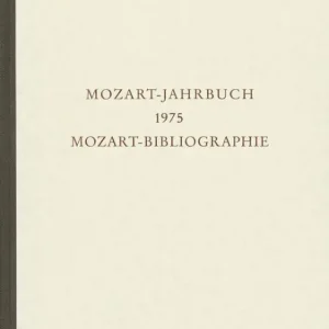 : Mozart-Jahrbuch 1975 Garantierte Lieferung