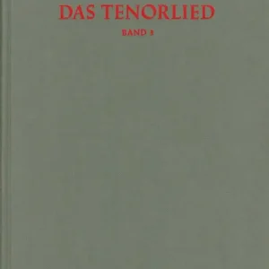 : Das Tenorlied. Band 3, Register Versand Am Gleichen Tag