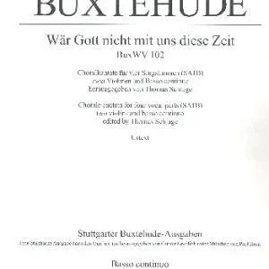 Bestpreis Wär Gott nicht mit uns diese Zeit BuxWV102