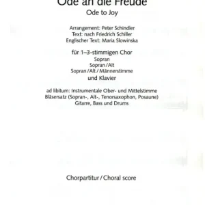 Begrenztes Angebot Ode an die Freude