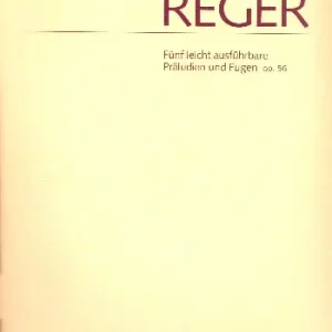 5 leicht ausführbare Präludien und Fugen op.56 Direkt Vom Hersteller