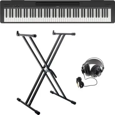 Sichere Zahlung SET Yamaha P 145 BT Stage Piano + Keyboardständer + Kopfhörer